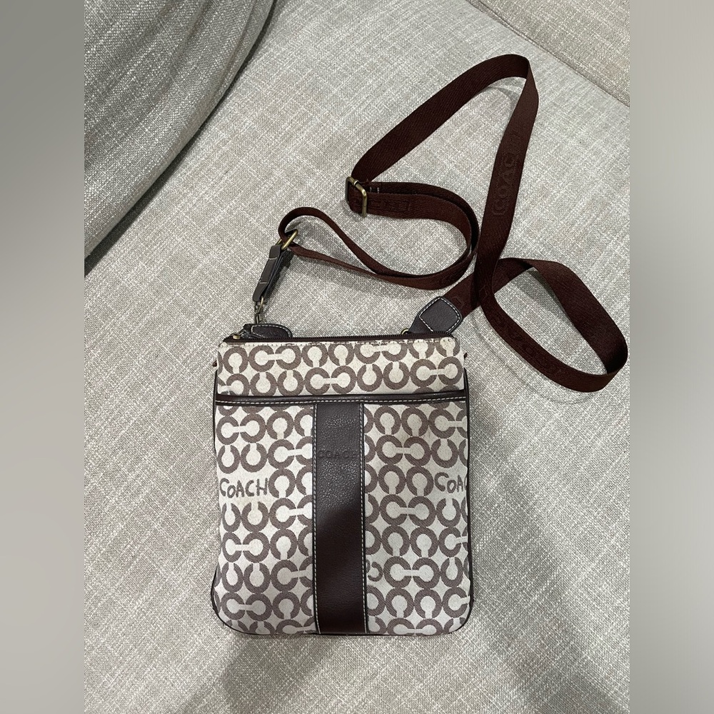 Coach Monogram Canvas Crossbody Purse